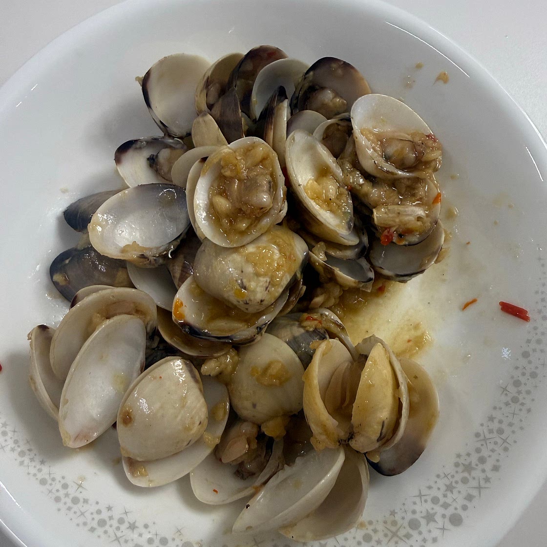Stir-Fried Garlic Clams
