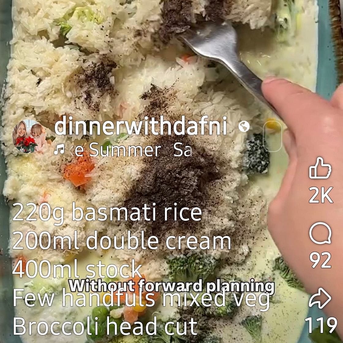 Chicken rice bake
