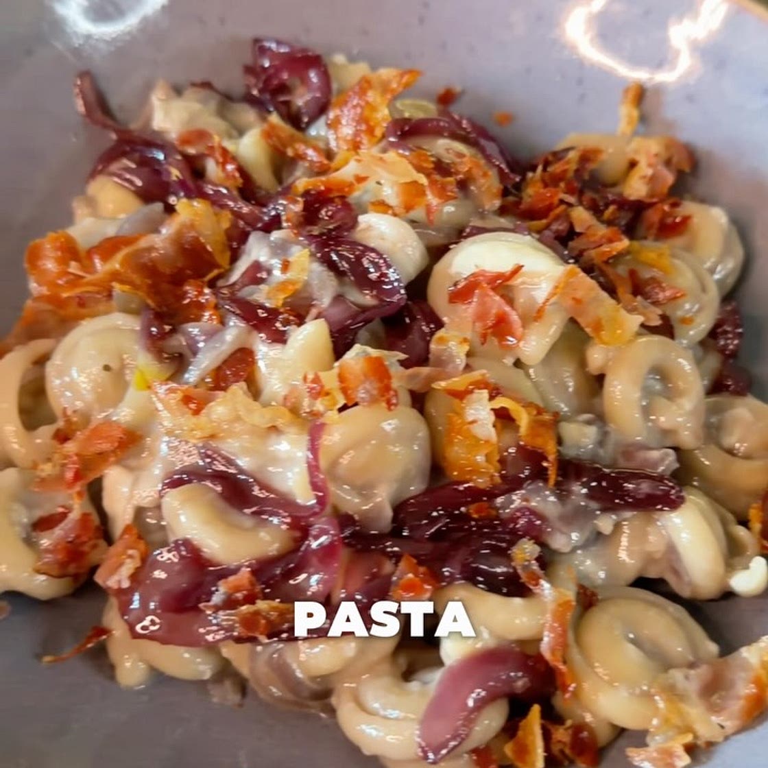 Pasta - Brie - Speck 100g - Cipolla caramellata