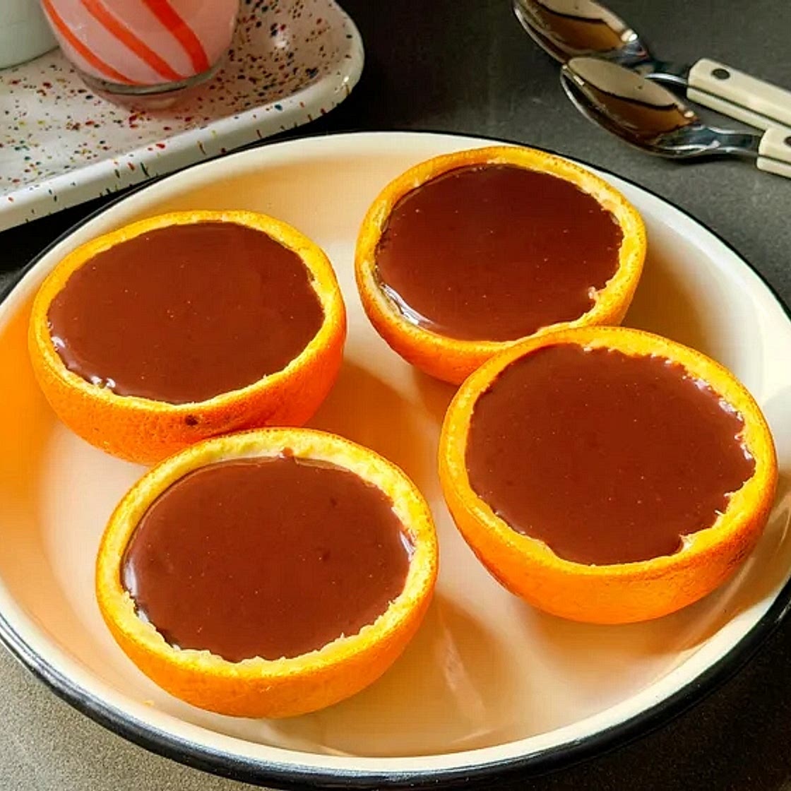 chocolate orange possets