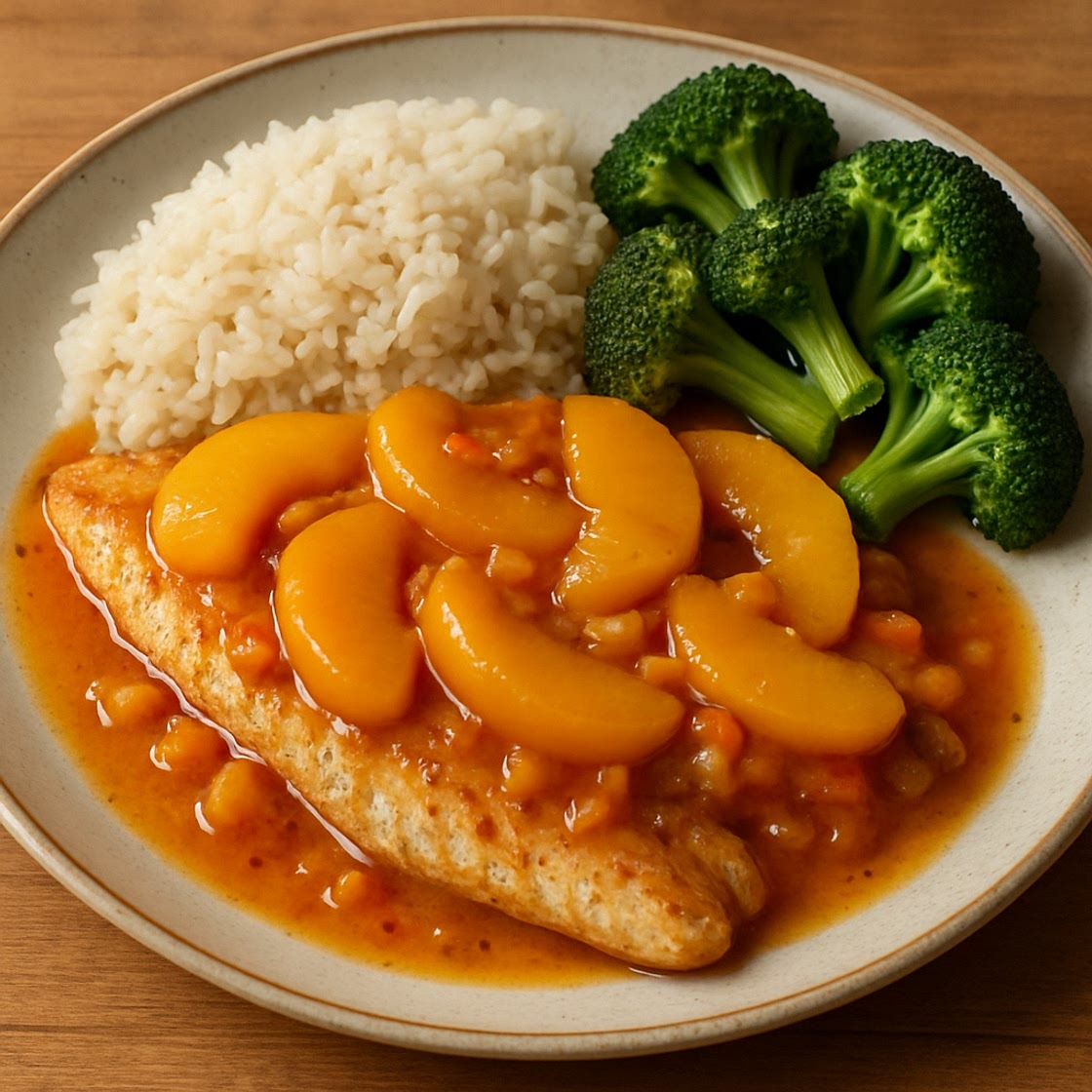 Filete de Pescado al Durazno