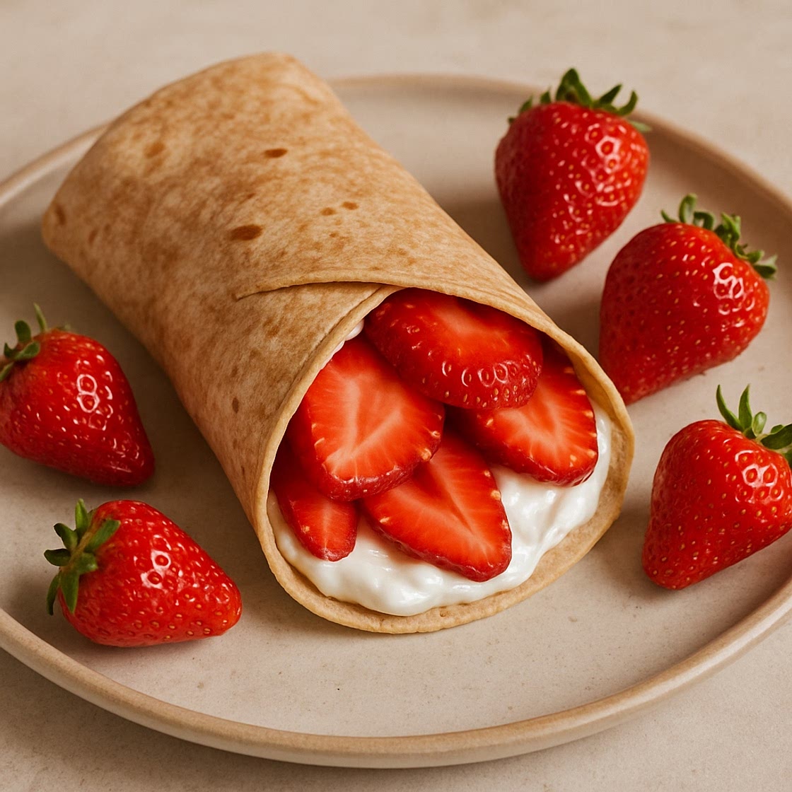 Envuelto de fresas