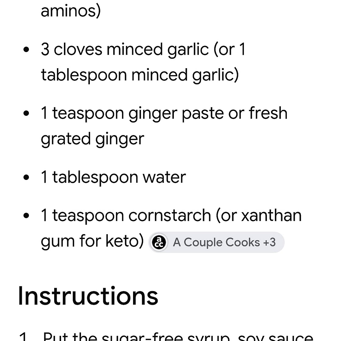 Honey garlic sauce keto