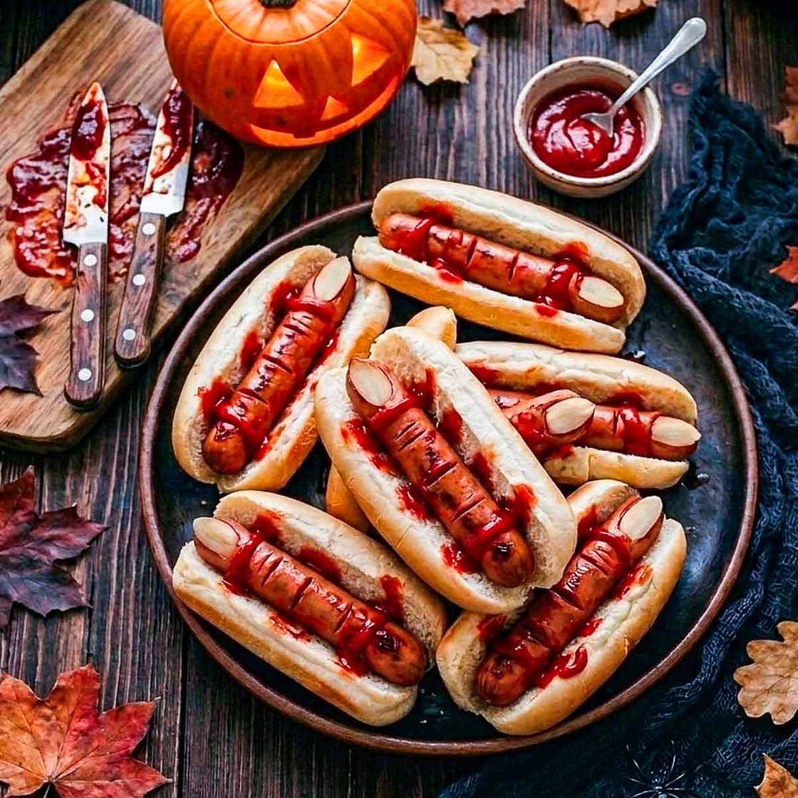 Halloween Hot Dog Fingers