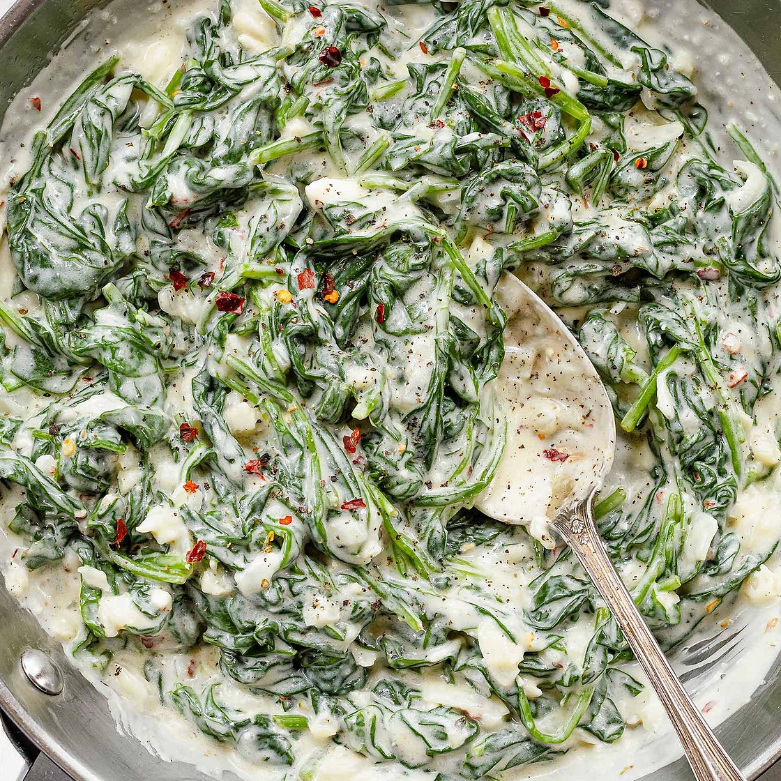 5-Minute Sauteed Lemon Garlic Spinach