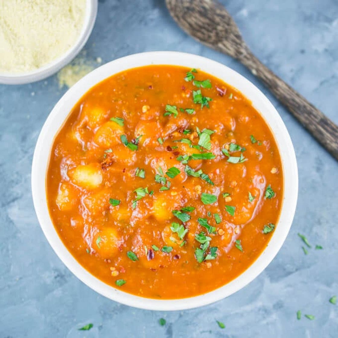Tomato Basil Gnocchi Soup
