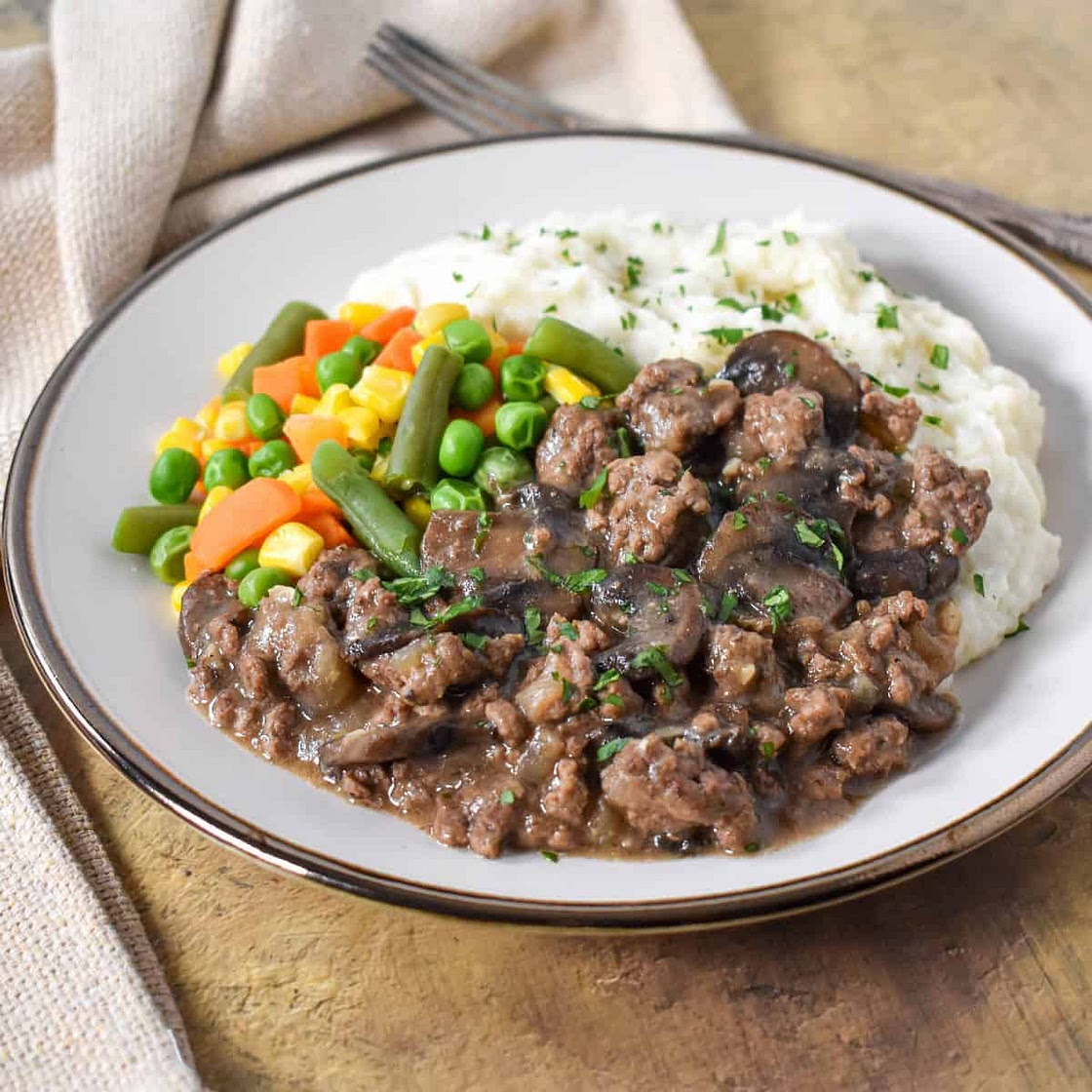 Ground Beef and Mushrooms