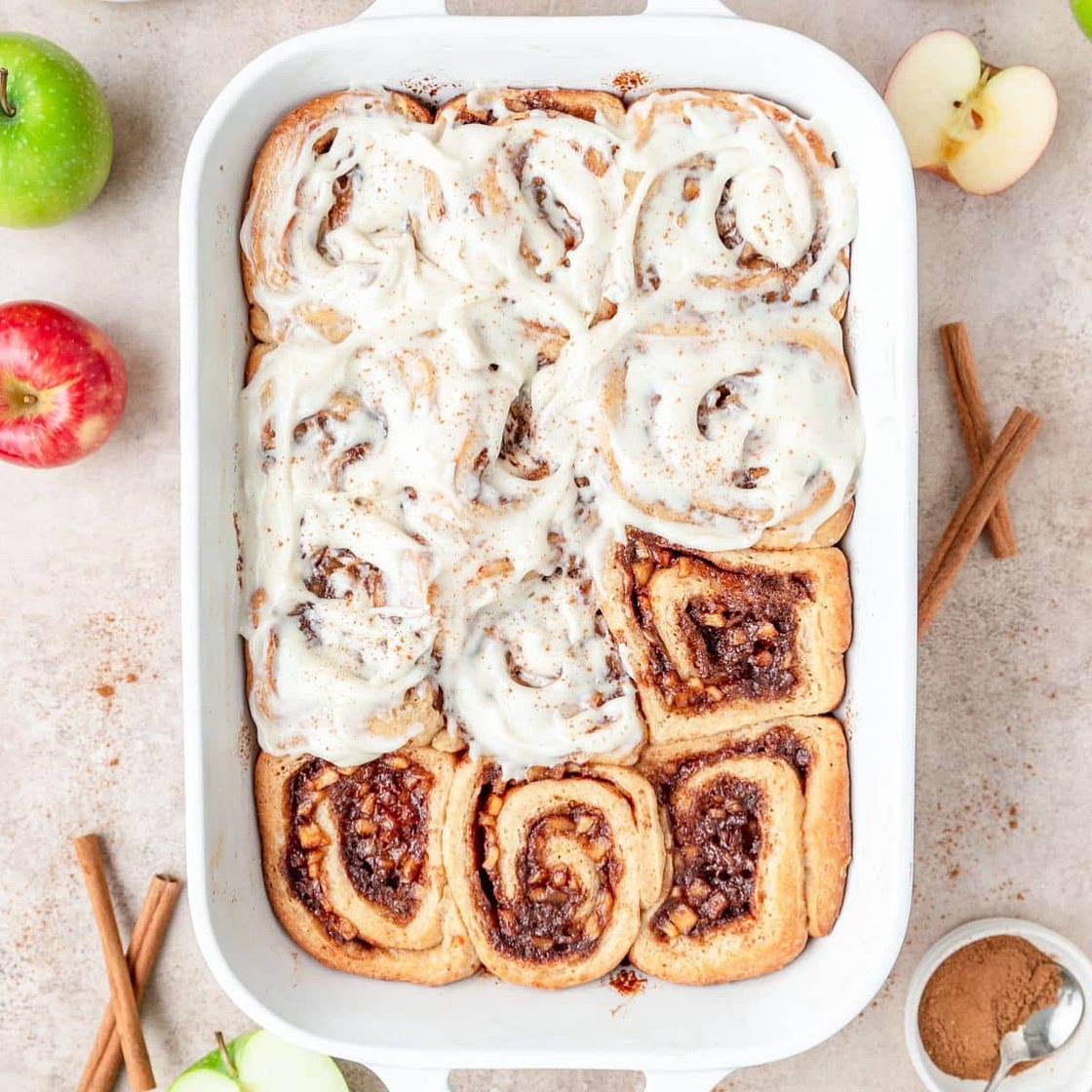 Spiced Apple Cinnamon Rolls