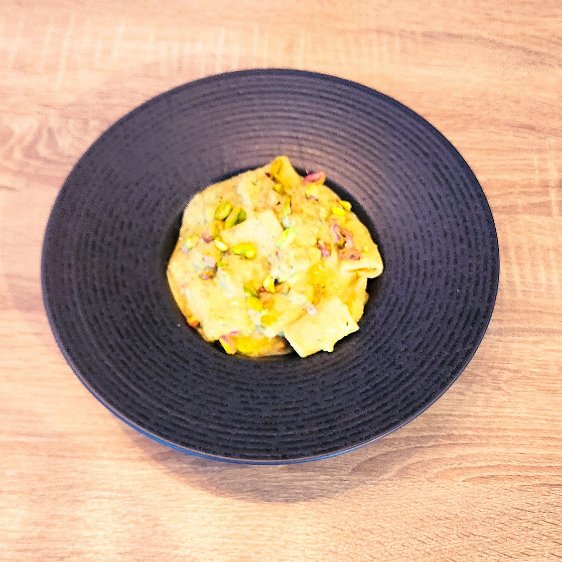 PÂTES CRÈME DE COURGETTES & PISTACHES
