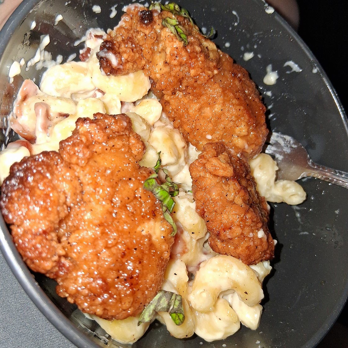 Honey Pepper Chicken Mac and Cheese