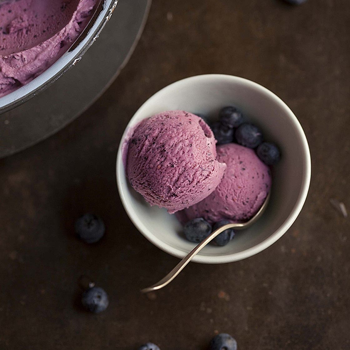 Blueberry Cinnamon Ice Cream