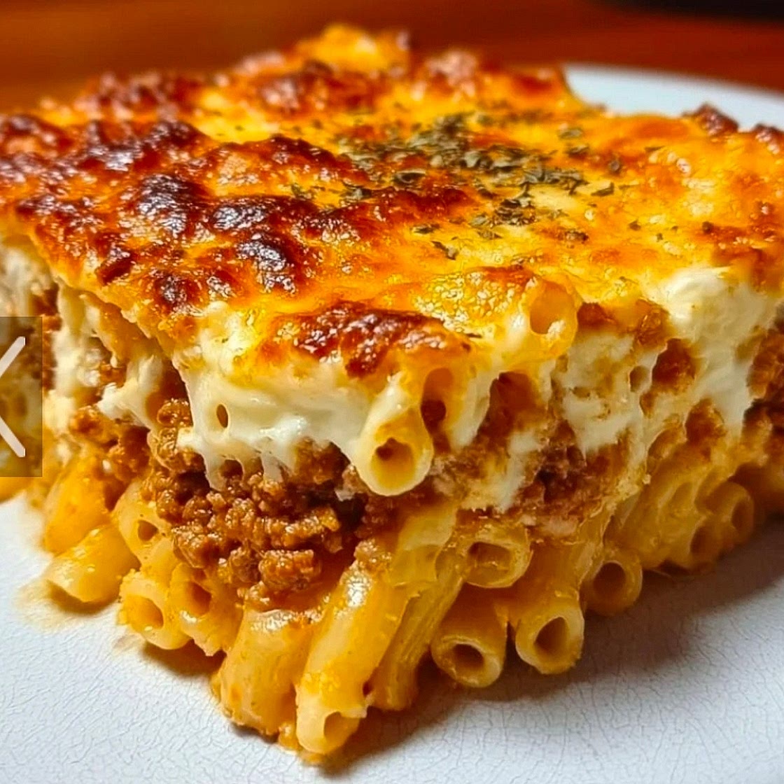 Pastitsio with bechamel — Ground Turkey