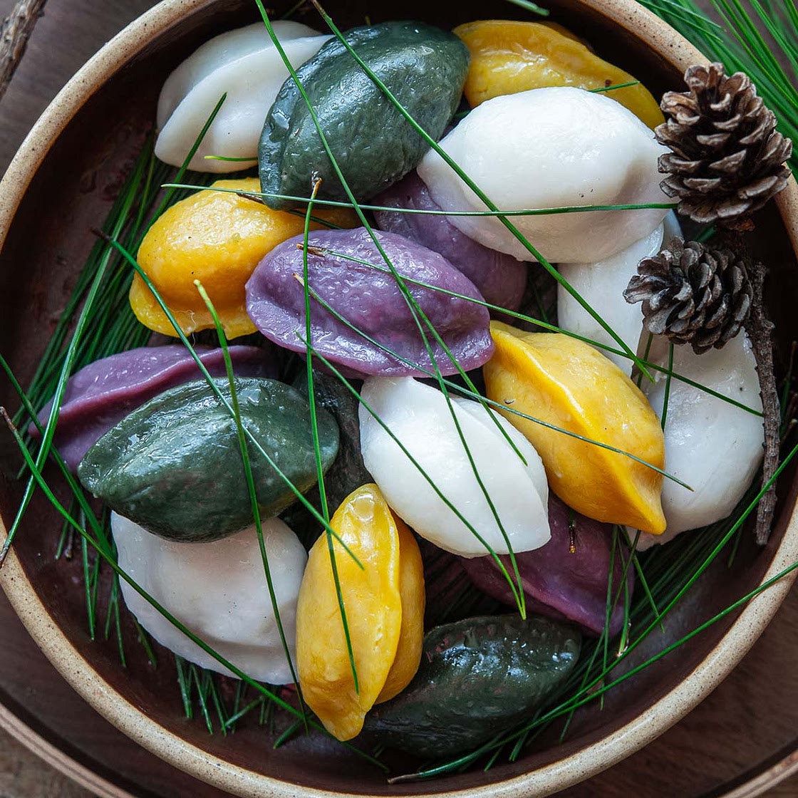 Songpyeon (Korean Half-Moon Rice Cakes)