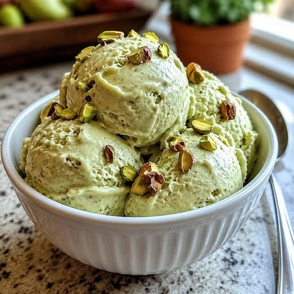 Vegan Pistachio Ice Cream - High-Protein, Gluten-Free & Non-Dairy