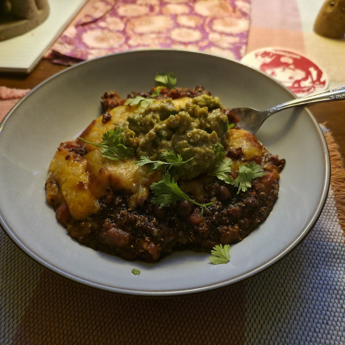 Vegetarian Black Bean Quinoa Casserole