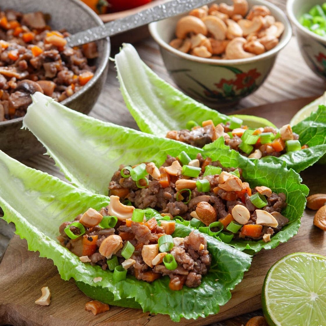 Chinese Pork Lettuce Wraps