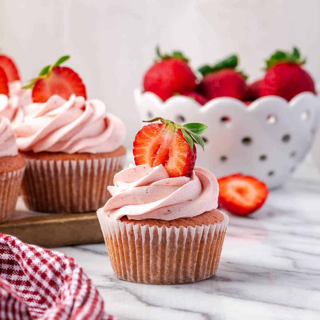 Gluten Free Strawberry Cupcakes