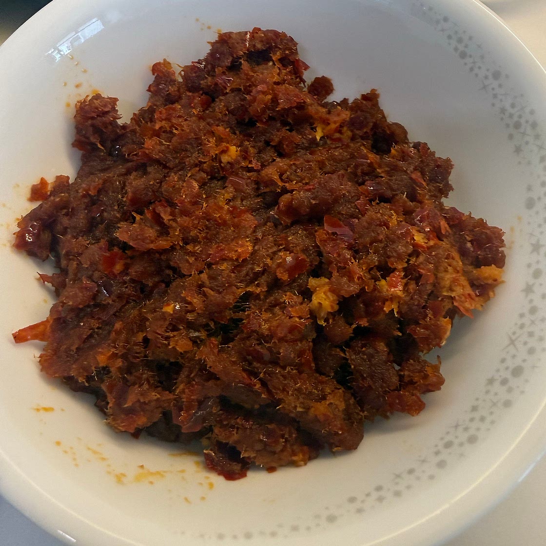 Dried shrimp sambal