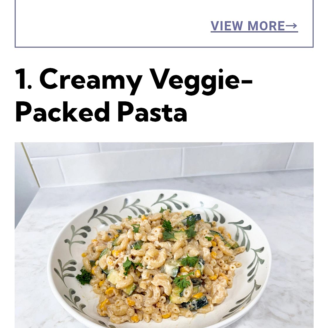 Creamy zucchini pasta