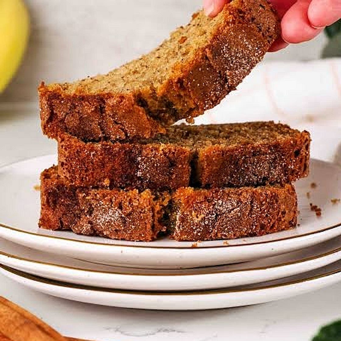 CINNAMON VANILLA BANANA BREAD