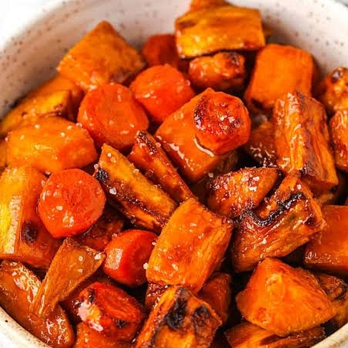 Roasted Sweet Potato & Carrots