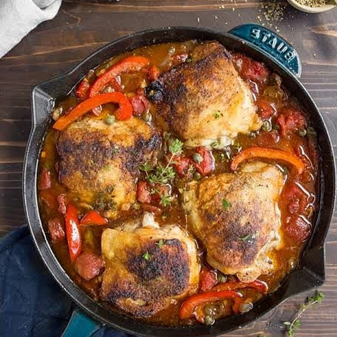 Easy Chicken Cacciatore