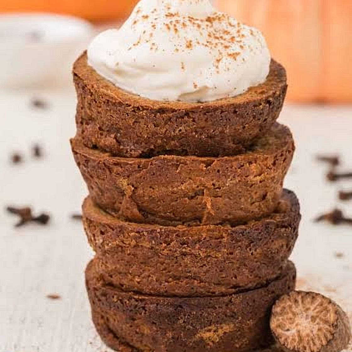 Mini Crustless Pumpkin Pies