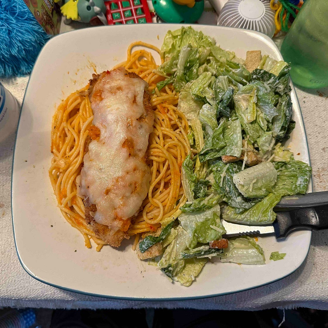 Chicken Parmesan (no ingredients)