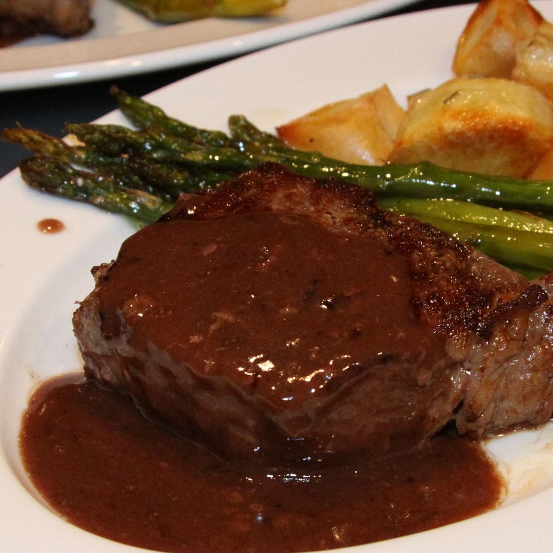 New York Steaks Wine Sauce