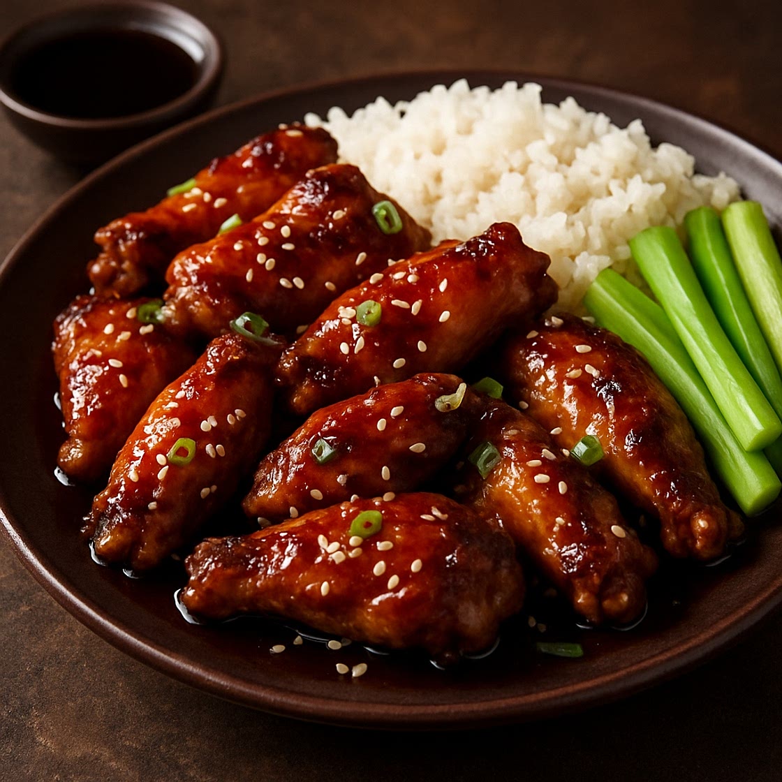 Alitas de pollo Teriyaki