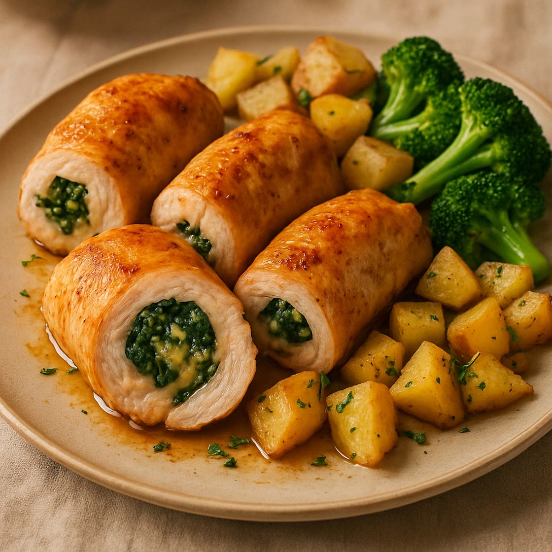 Rollos de pollo