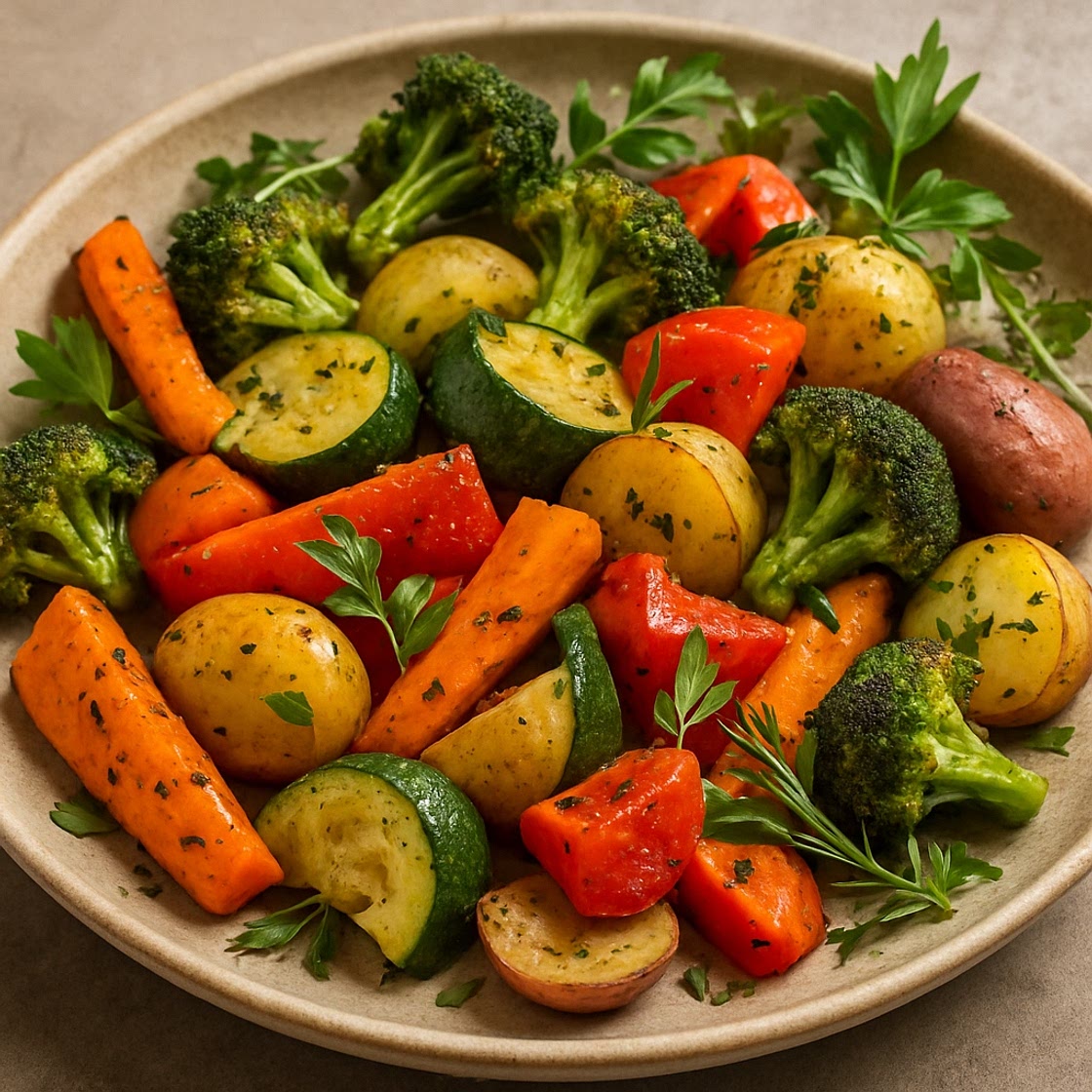 Verduras con hierbas de olor