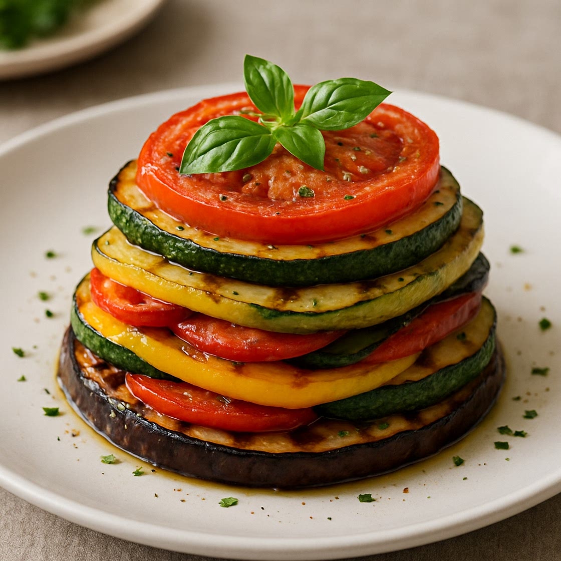 Milhojas de verduras
