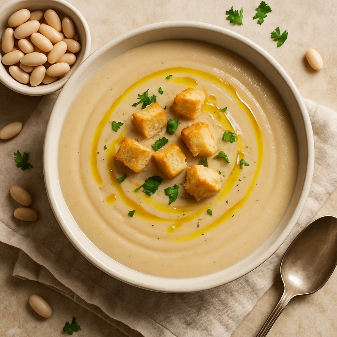 Crema de alubias