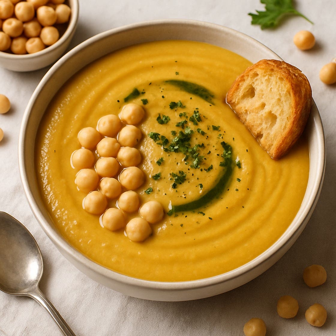 Crema de garbanzos