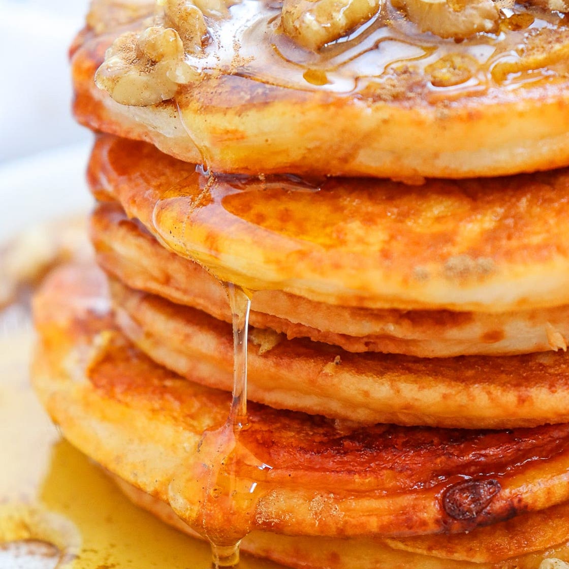 Fluffy Pumpkin Pancakes From Scratch