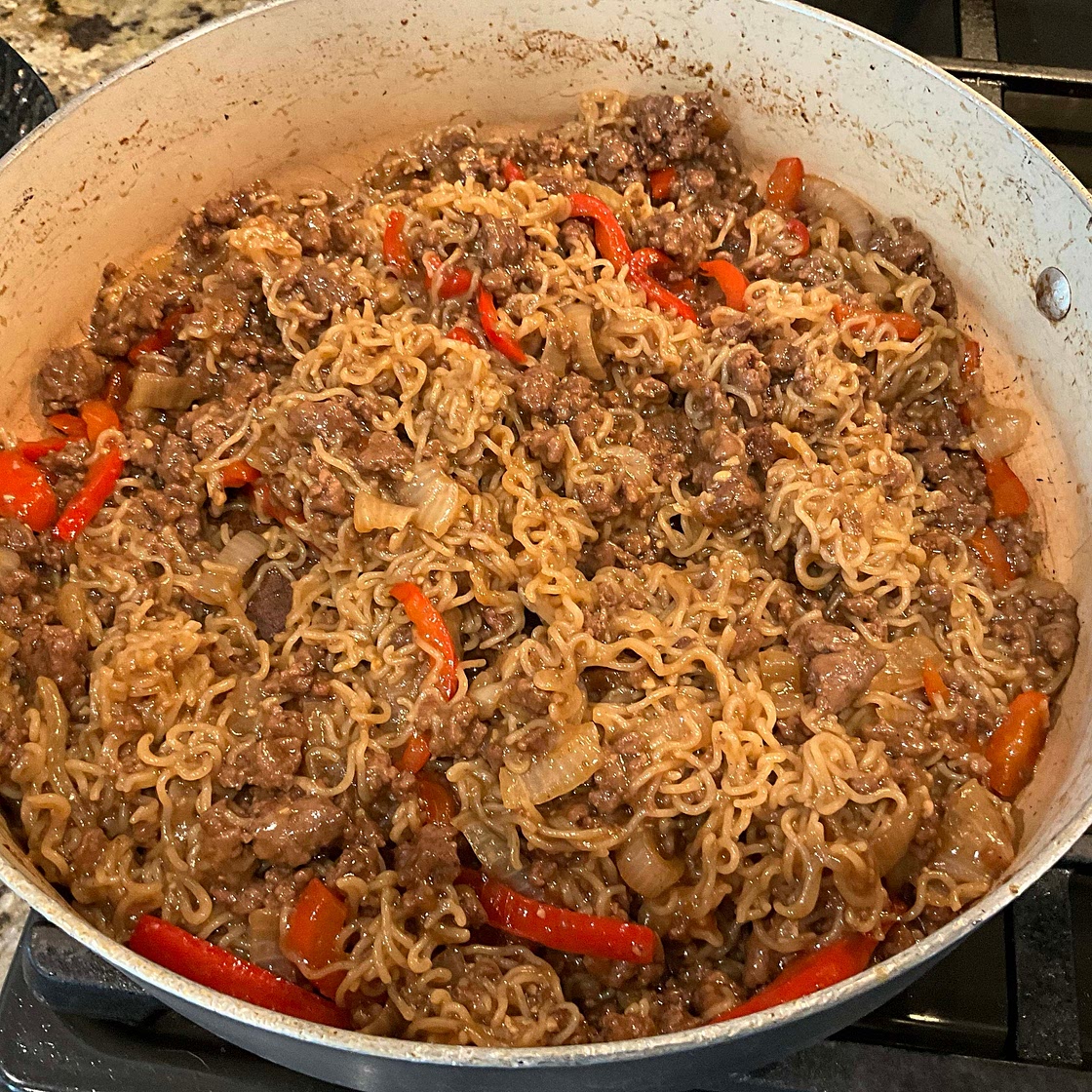 Quick Asian Beef Ramen Noodles