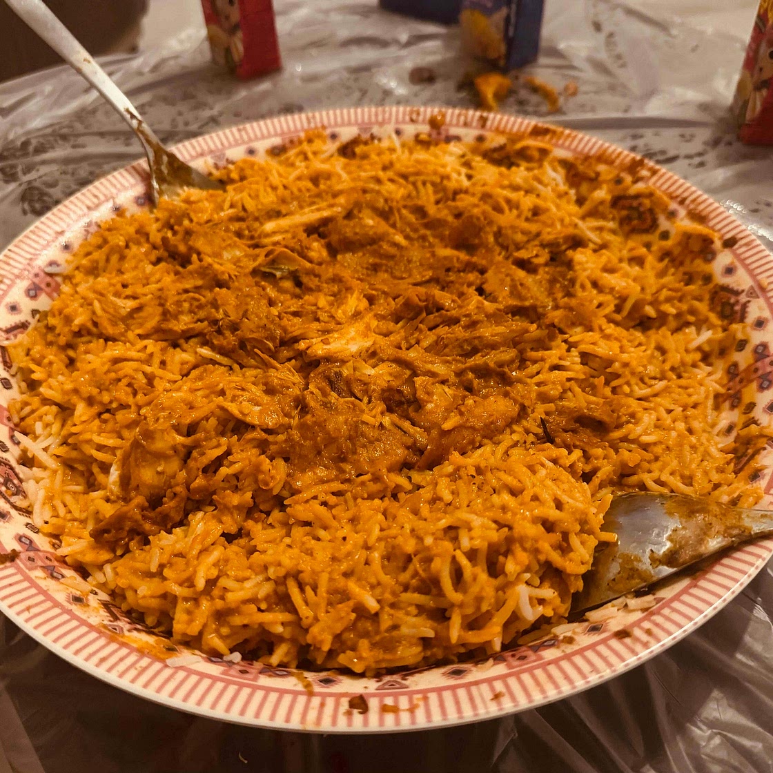 Butter chicken infused rice (for bloating and weight gain)