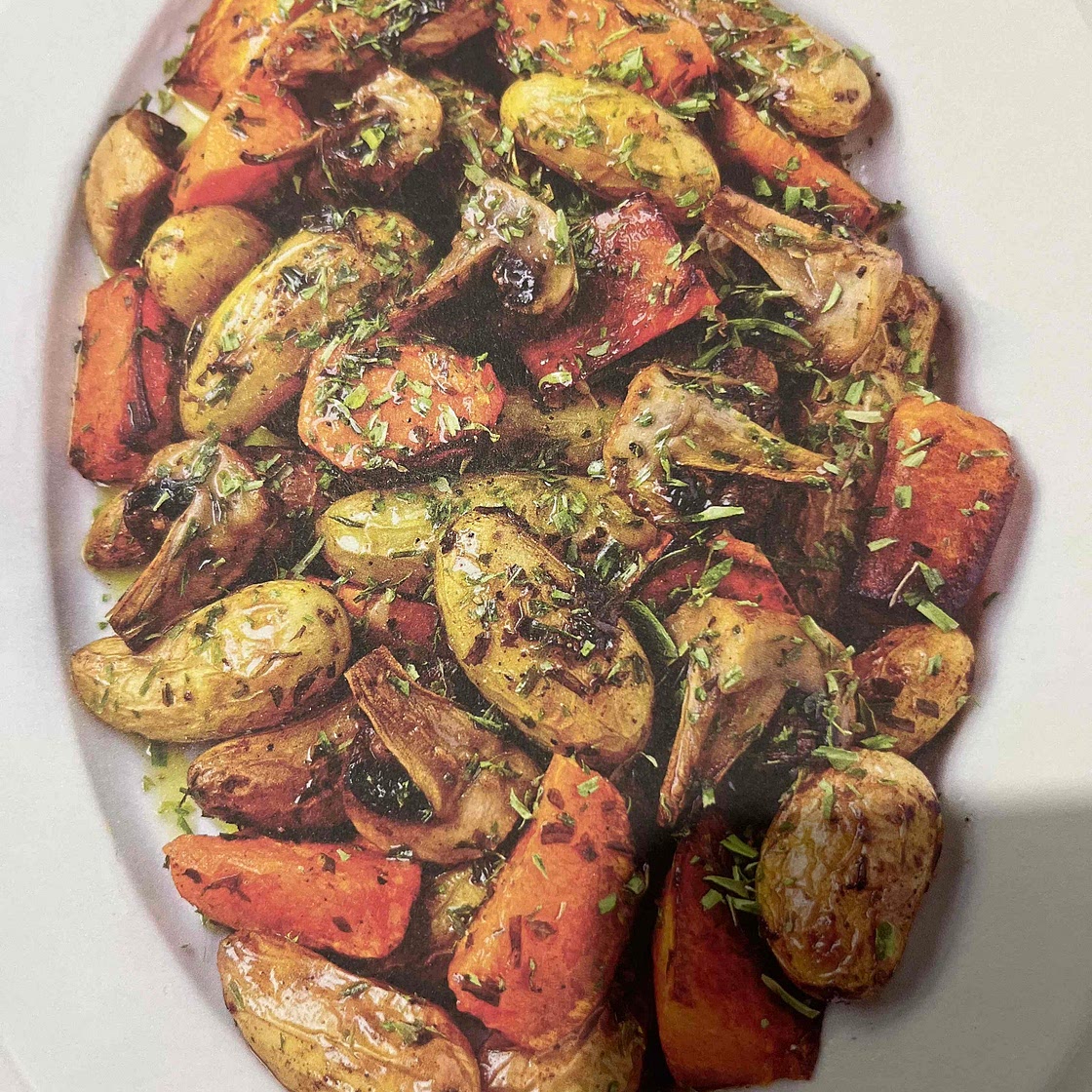 Légumes rôtis au four à l’estragon 