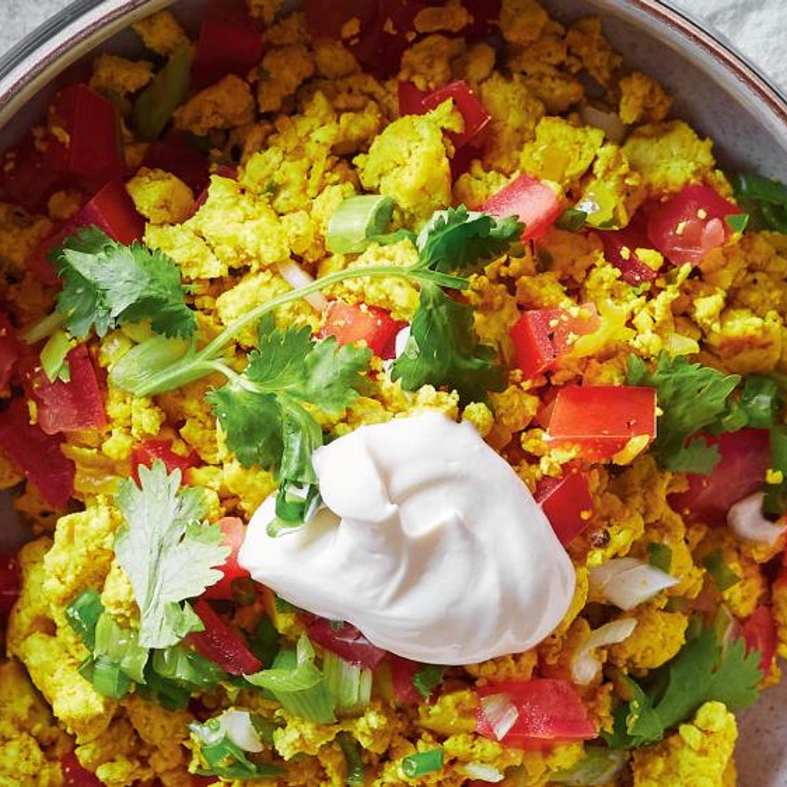 Tofu brouillé à la mexicaine