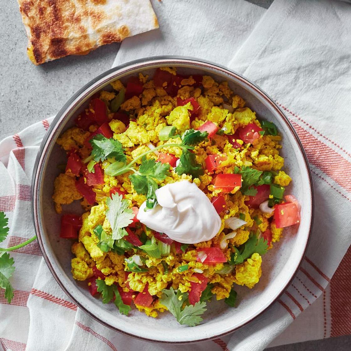Tofu brouillé à la mexicaine