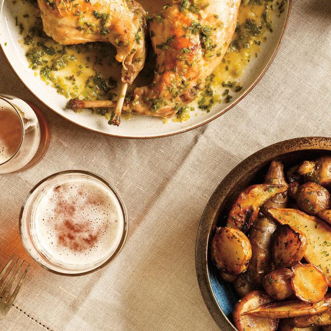 Beer-Braised Rabbit