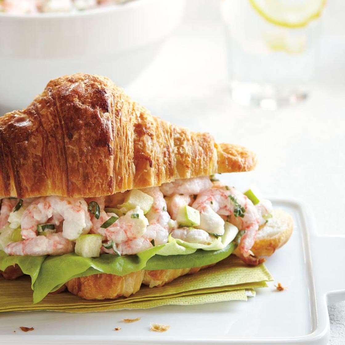 Nordic Shrimp Croissant Sandwiches