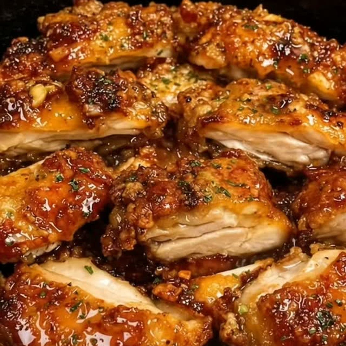 Black Pepper Honey Harlic Chicken Thighs