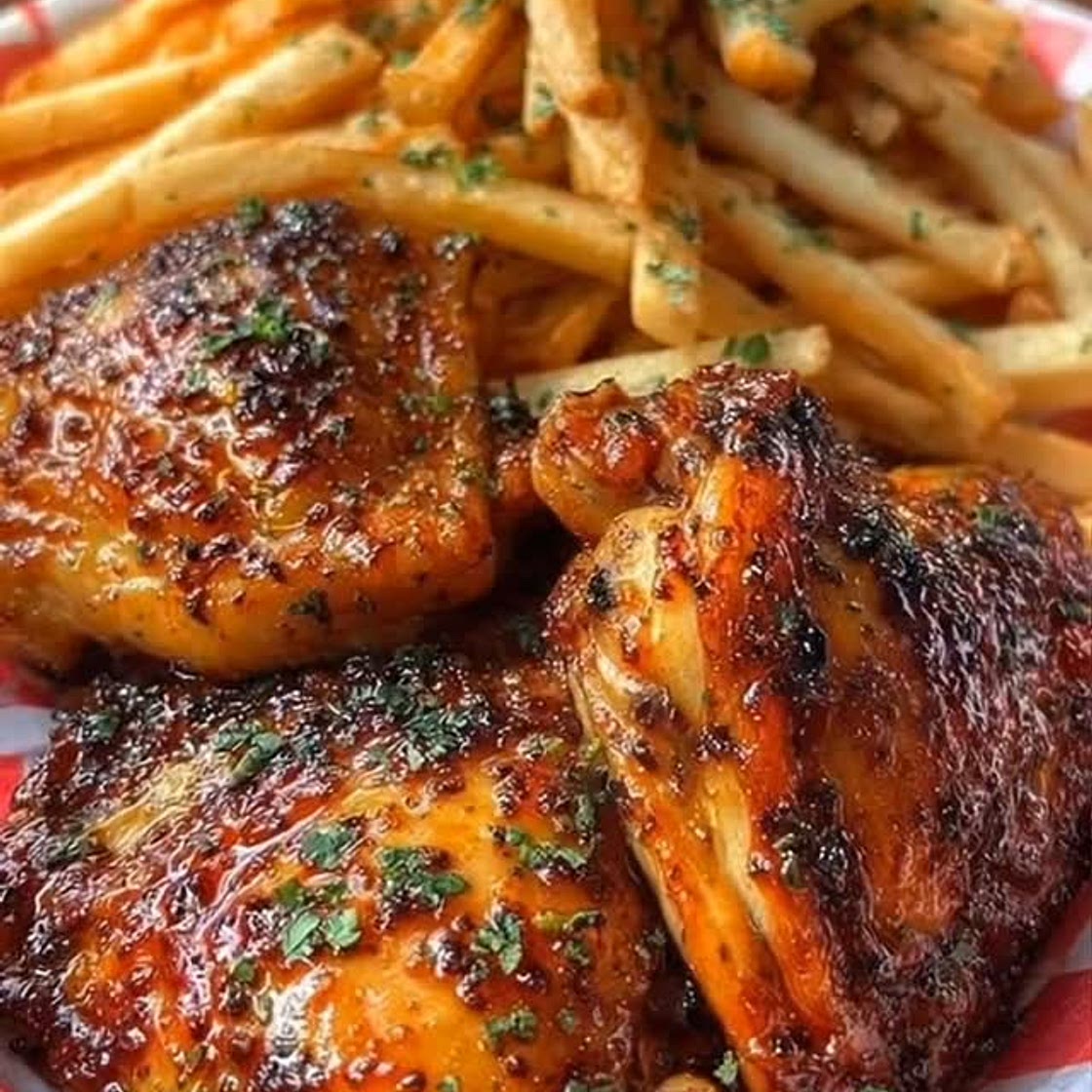 Crispy Garlic Herb Chicken Thighs