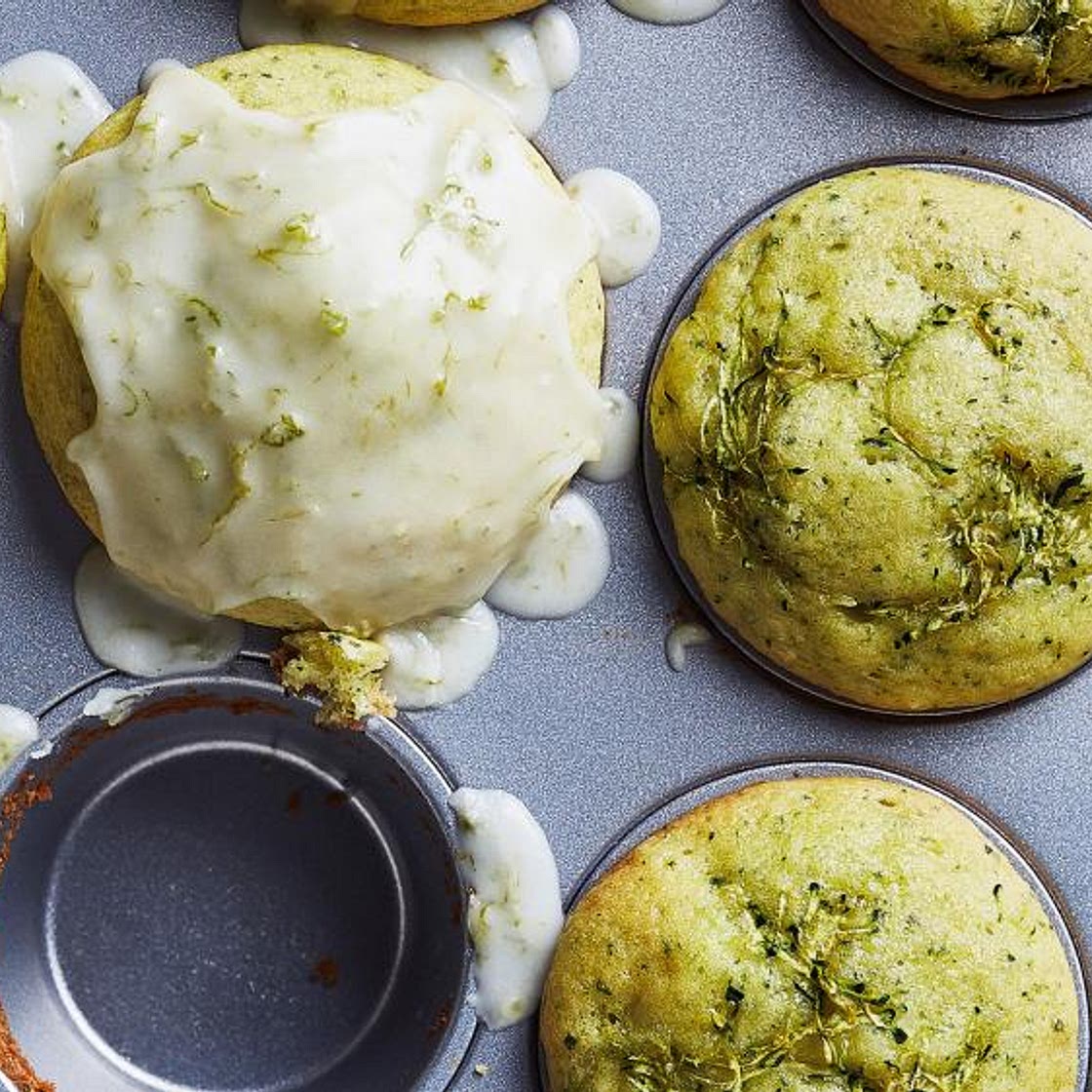 Muffins aux courgettes et à la lime