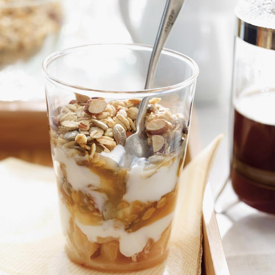 Apple Parfait with Maple Caramel