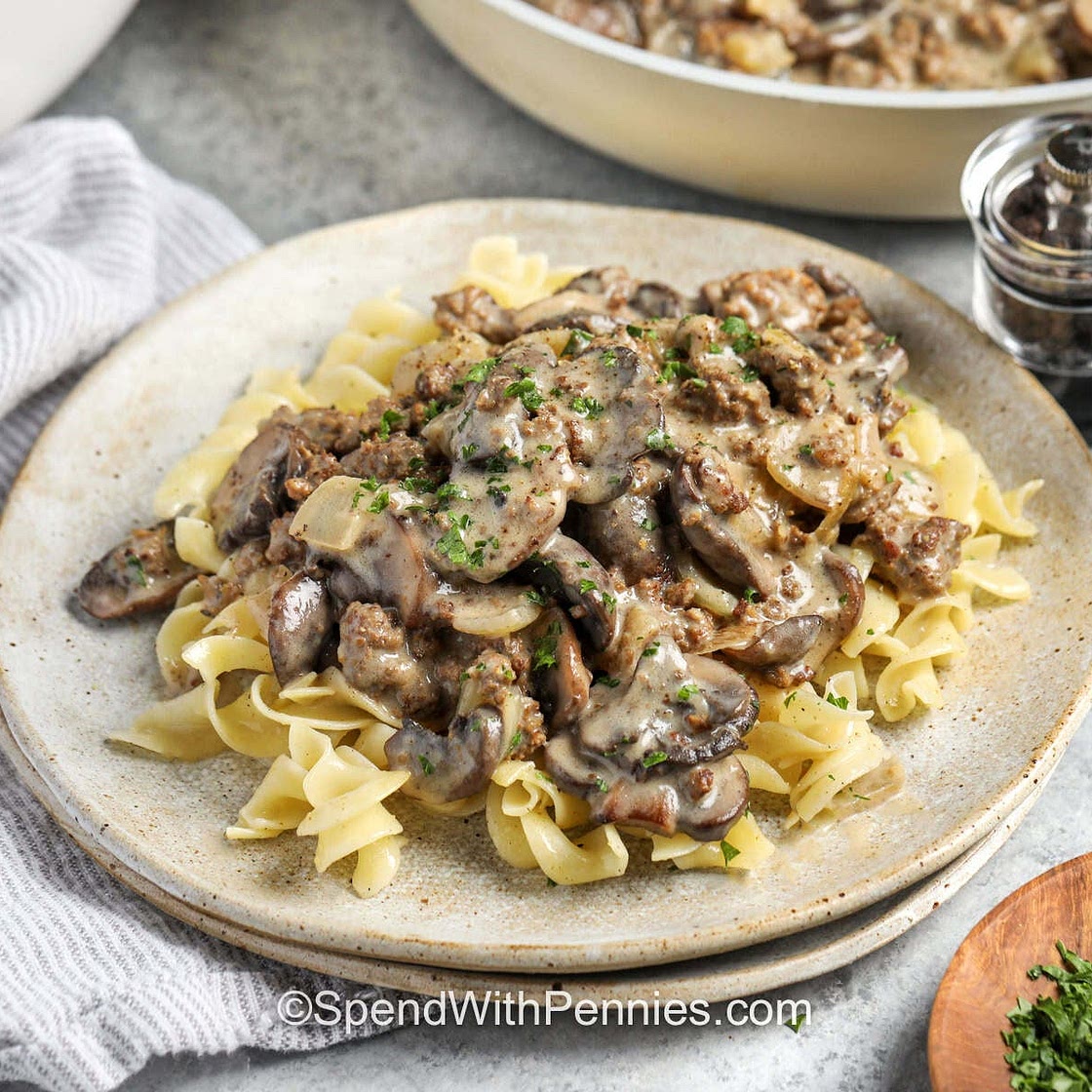 Ground Beef Stroganoff