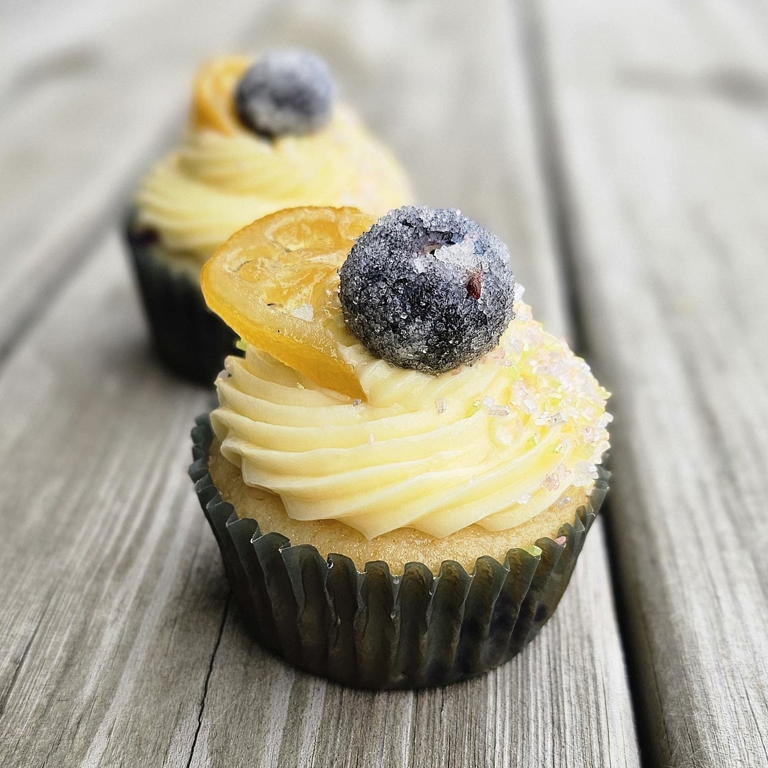 Blueberry lemon cupcakes 🫐🍋