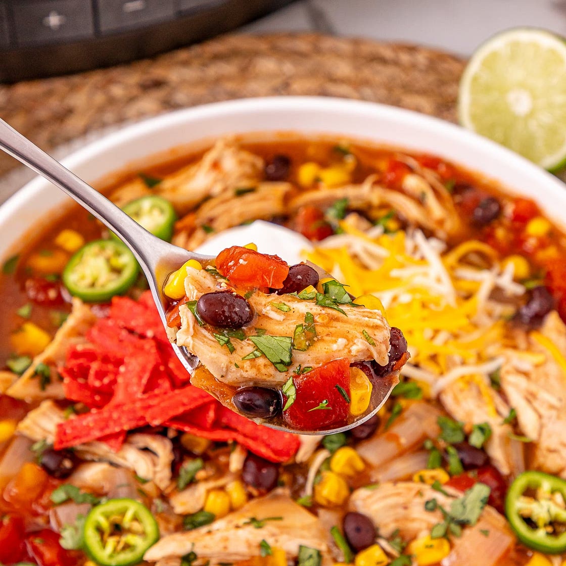 Crockpot Chicken Enchilada Soup